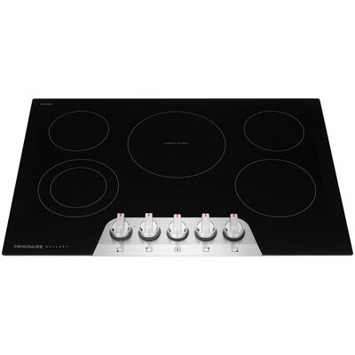 Frigidaire Gallery 30 in. 5-Burner Electric Cooktop with Simmer Burner & Power Burner - Stainless Steel | GCCE3070BS