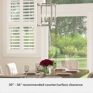 Hunter Astwood 16 in. 4 Light Chandelier - Brushed Nickel, , hires