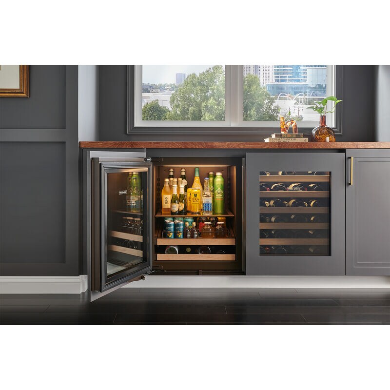 Sub-Zero Designer Series 24 in. Built-In 5.1 cu. ft. Smart Compact Beverage Center with Adjustable Shelves & Digital Control - Custom Panel Ready, , hires