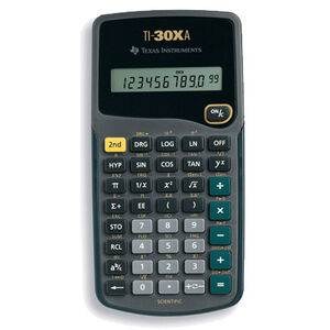 Texas Instruments TI-30Xa Scientific Calculator, , hires