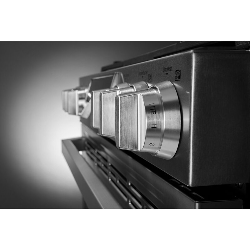 LG Signature Signature Series 30 in. 7.3 cu. ft. Smart True European Convection Double Oven Slide-In Dual Fuel Range with 4 Sealed Burners & Griddle - Stainless Steel, , hires