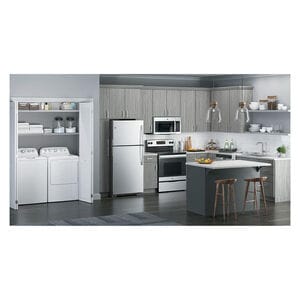 GE 30 in. 1.6 cu. ft. 950W Over-the-Range Microwave with 300 CFM - Stainless Steel, Stainless Steel, hires