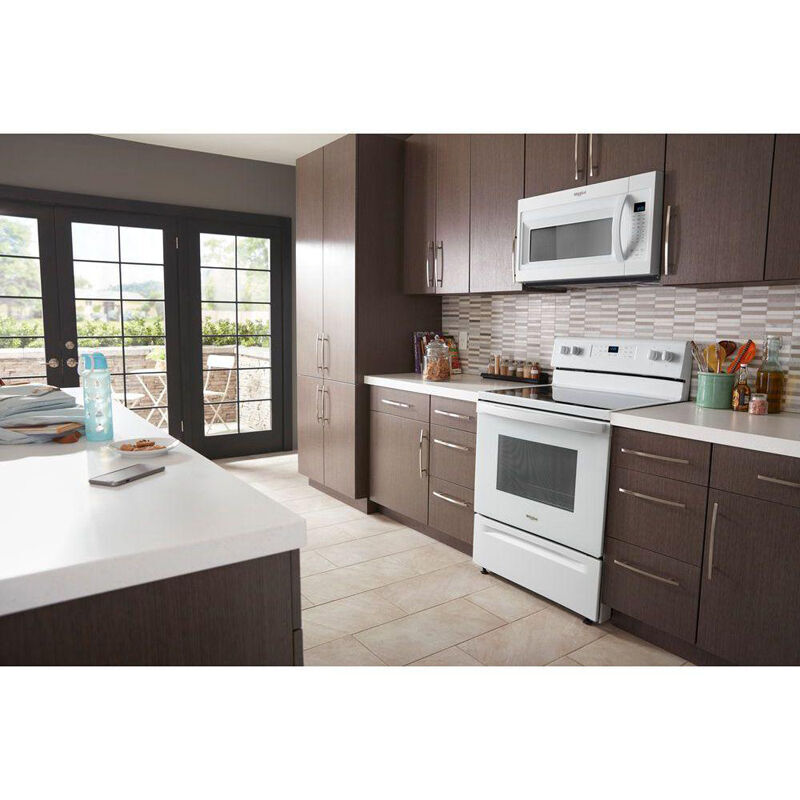 Whirlpool 30" 1.9 Cu. Ft. Over-the-Range Microwave with 10 Power Levels, 300 CFM & Sensor Cooking Controls - White, White, hires