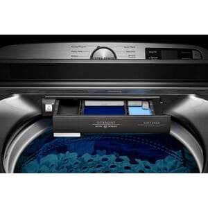 Maytag 27 in. 5.2 cu. ft. Smart Top Load Washer with Agitator & Extra Power Button - Metallic Slate, Metallic Slate, hires