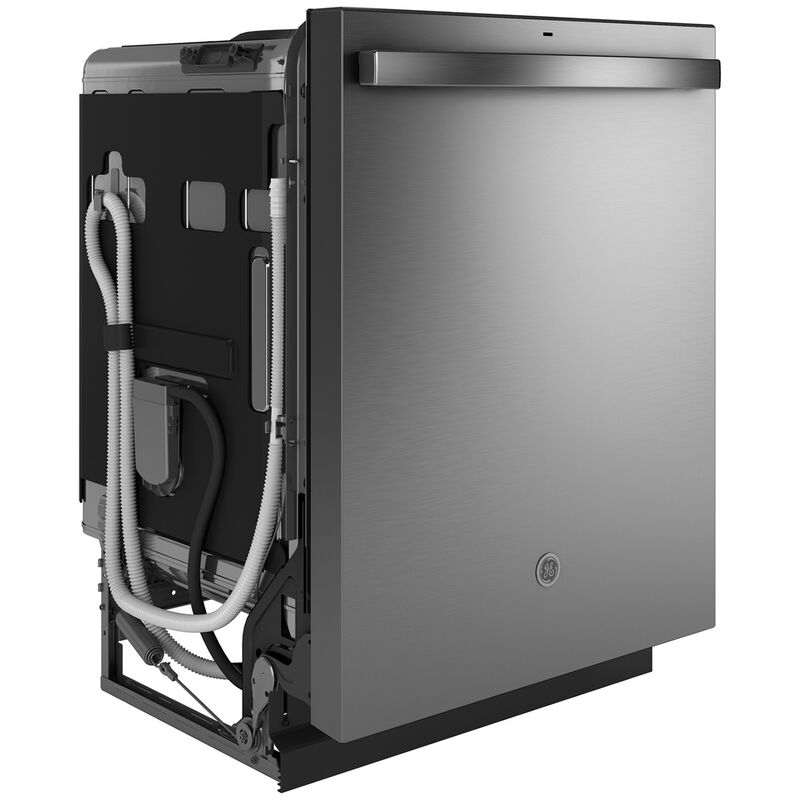 GE 24 in. Top Control Flush-Mount Dishwasher with 47 dBa Sound Level, 3rd-Rack & Dry Boost - Fingerprint Resistant Stainless, Fingerprint Resistant Stainless, hires