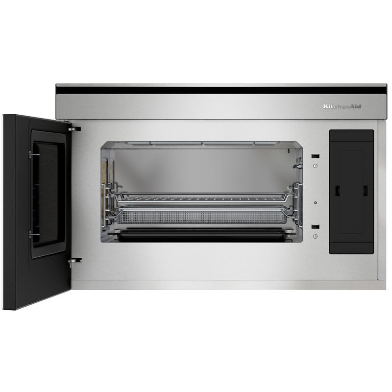 KitchenAid 30 in. 1.1 cu. ft. 950W Smart Built-In Microwave with Convection & Sensor Cooking - Stainless Steel with PrintShield Finish, , hires