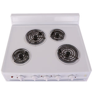 Premier 30 in. 3.9 cu. ft. Electric Range with Coil Burners - White, , hires