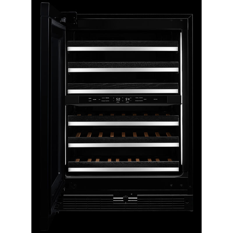 JennAir 24 in. Undercounter Wine Cooler with Wood Racks, Dual Temperature Zones & 45 Bottle Capacity - Custom Panel Ready, , hires