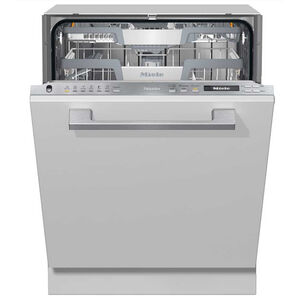 Miele 24 in. Smart Built-In Dishwasher with AutoDos System, Top Control, 43 dBA Sound Level, 16 Place Settings, 9 Wash Cycles & Sanitize Cycle - Custom Panel Ready, , hires