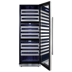Summit 24 in. Wine Cooler with Wire Racks, Multi-Temperature Zones & 149 Bottle Capacity - Stainless Steel, , hires