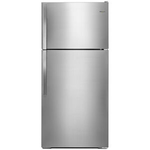 Whirlpool 28 in. 14.3 cu. ft. Top Freezer Refrigerator - Stainless Steel, Stainless Steel, hires