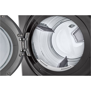 LG 27 in. 5.0 cu. ft. Smart Gas Front Load WashTower with AI Sensor Dry, TurboSteam, Allergiene Cycle, ezDispense, AI DD 2.0 Advanced Washing, Sensor Dry, Sanitize & Steam Cycle - Black Steel, , hires