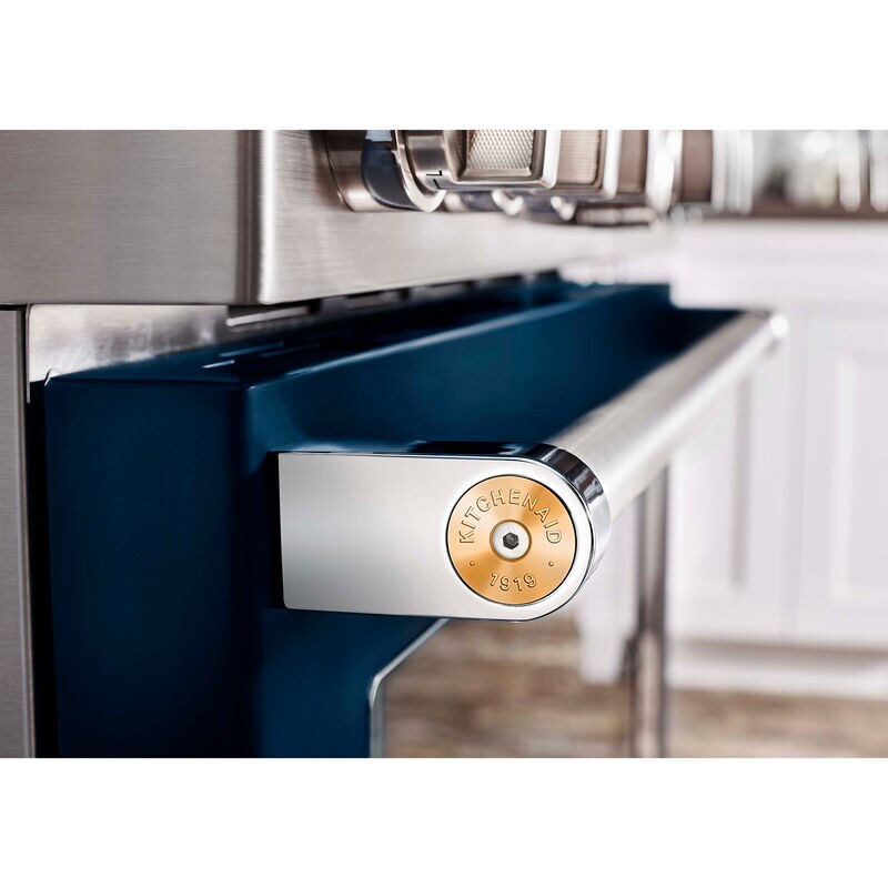 KitchenAid Gold Commercial-Style Range Handle Medallion Kit, , hires