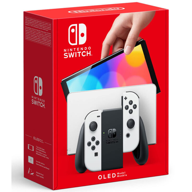 Nintendo Switch (OLED model) w/ White Joy-Con, , hires