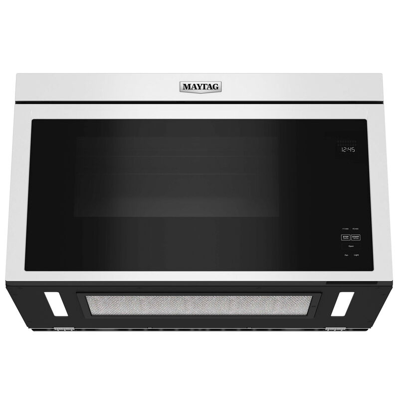 Maytag 30 in. 1.1 cu. ft. Over-the-Range Microwave with 10 Power Levels, 300 CFM & Sensor Cooking Controls - White, , hires