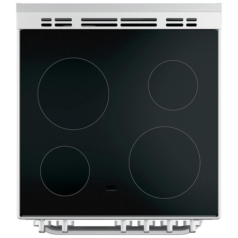 GE 24 in. 2.9 cu. ft. Convection Oven Freestanding Electric Range with 4 Smoothtop Burners - Stainless Steel, , hires