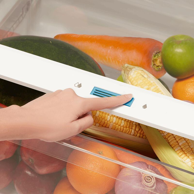 Midea 28 in. 14.2 cu. ft. Counter Depth Garage-Ready Top Freezer Refrigerator - Stainless Steel, Stainless Steel, hires