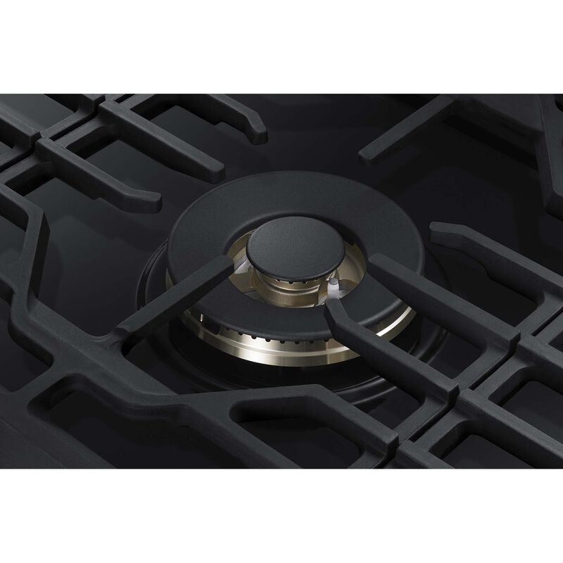 Samsung 30 in. 5-Burner Smart Natural Gas Cooktop with Bluetooth, Griddle, Simmer Burner & Power Burner - Black Stainless Steel, Black Stainless Steel, hires