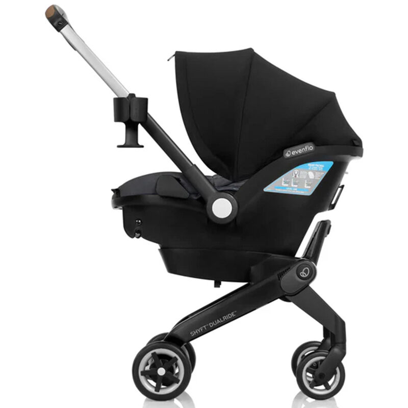 Evenflo Shyft DualRide Infant Car Seat Stroller Combo with Carryall Storage - Boone Gray, , hires