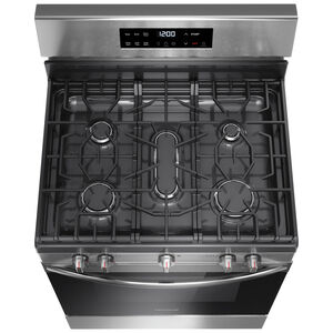 Frigidaire 30 in. 5.1 cu. ft. Gas Range with 5 Sealed Burners - Stainless Steel, , hires