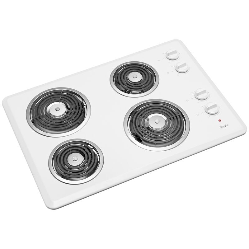 White Electric Countertop Range Spiral Coil Double Burners – R & B Import