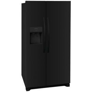 Frigidaire 36 in. 25.6 cu. ft. Side by Side Refrigerator with Ice & Water Dispenser - Black, Black, hires