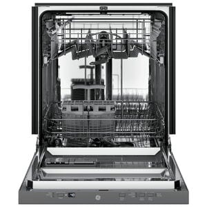 GE 24 in. Top Control Flush-Mount Dishwasher with 51 dBa Sound Level & Condensate Dry - Custom Panel Ready, Custom Panel Required, hires