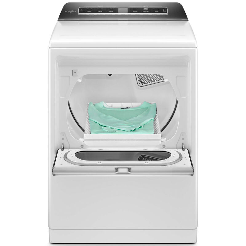 Whirlpool 27 in. 7.4 cu. ft. Smart Gas Dryer with Advanced Moisture Sensing, Sanitize & Steam Cycle - White, White, hires