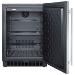 Summit 24 in. 4.6 cu. ft. Built-In/Freestanding Beverage Center with Adjustable Shelves & Digital Control - Stainless Steel, , hires