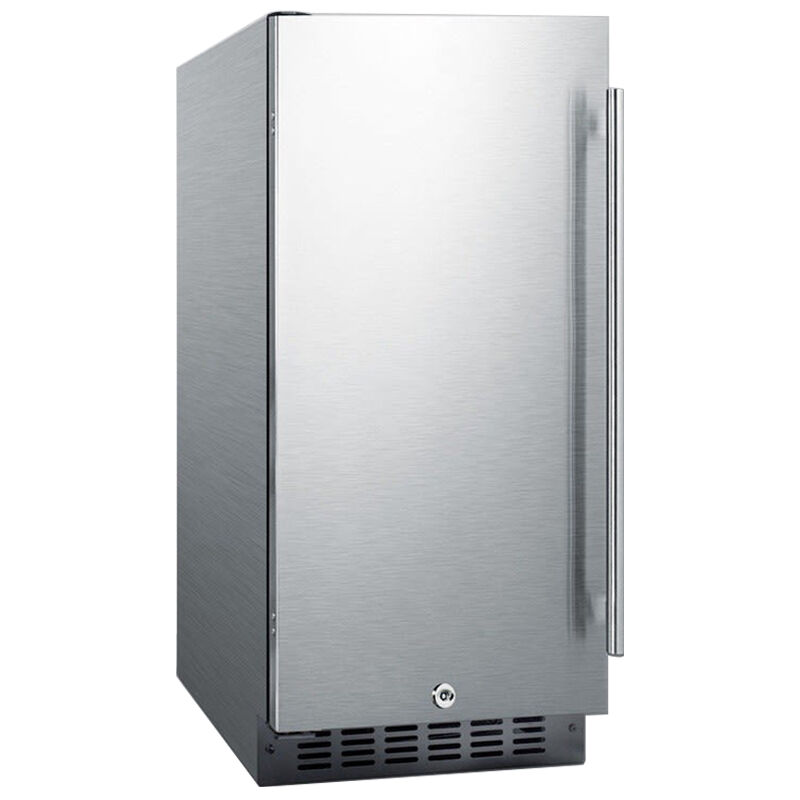 Summit 15 in. 2.2 cu. ft. Left-Hinged Undercounter Refrigerator - Stainless Steel, , hires