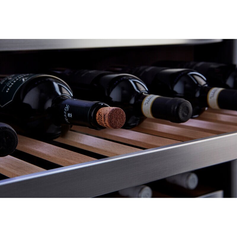 LG Signature InstaView 28 in. Freestanding Smart Wine Cooler with 2 Freezer Drawers, Multi-Zone & 65 Bottle Capacity - Textured Steel, , hires