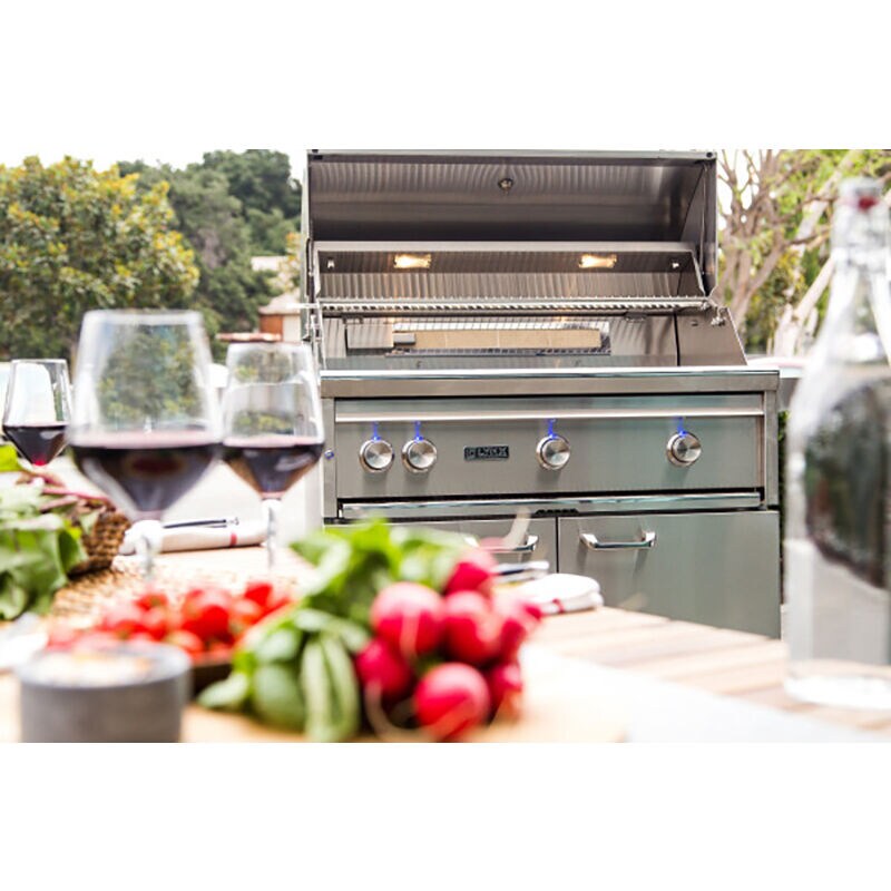 Lynx Professional 36 in. 3-Burner Natural Gas Grill with Rotisserie & Smoker Box - Stainless Steel, , hires