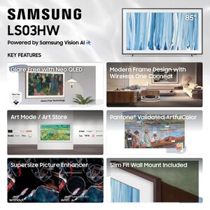 Samsung - 85" Class The Frame Pro Neo QLED 4K UHD Smart Tizen TV, , hires