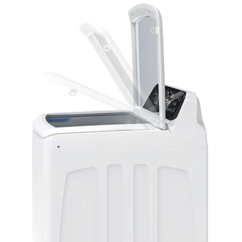 Midea 27 in. 4.4 cu. ft. Smart Top Load Washer with Power Wave 360 Agitator - White, White, hires