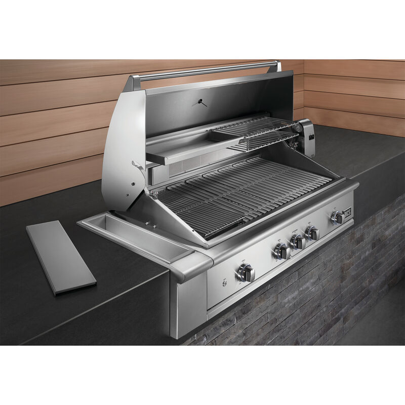 DCS Series 9 48 in. 3-Burner Built-In Natural Gas Grill with Rotisserie, Sear Burner & Smoke Box - Stainless Steel, , hires