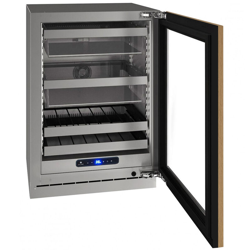 U-Line 5 Class Series 24 in. Built-In/Freestanding 5.2 cu. ft. Beverage Center with Removable Shelves & Digital Control - Custom Panel Ready, , hires