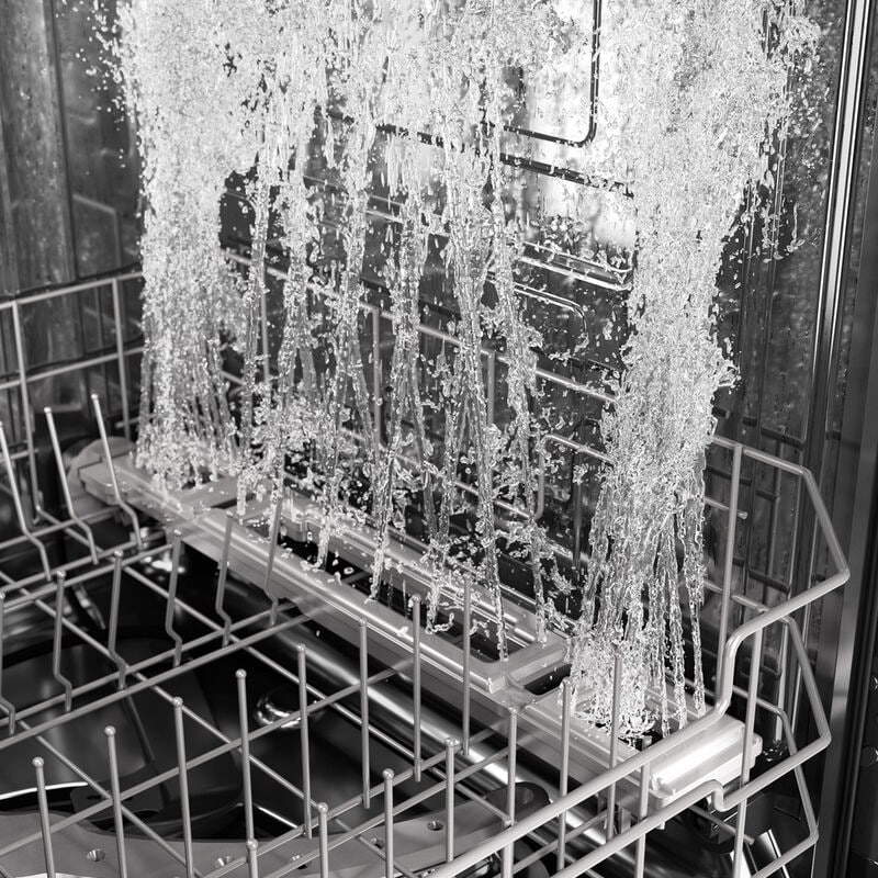 GE Profile 24 in. Top Control Flush-Mount Smart Dishwasher with 39 dBa Sound Level, 3rd-Rack & Twin Turbo Dry Boost - Fingerprint Resistant Stainless, , hires