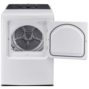 Midea 27 in. 7.0 cu. ft. Gas Dryer with Sensor Dry - White, White, hires