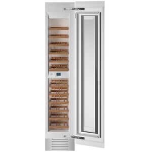 Bertazzoni 18 in. Built-In Wine Cooler with 52 Bottle Capacity, Dual Temperature Zone & Digital Control - Custom Panel Ready, , hires