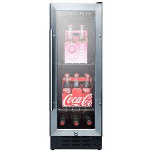 Summit 12 in. 2.2 cu. ft. Built-In/Freestanding Beverage Center with Pull-Out Shelves & Digital Control - Stainless Steel, , hires