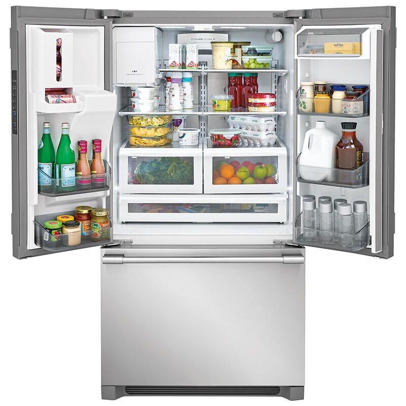 Frigidaire Professional Series 36inch 21.6 Cu. Ft. Counter Depth French  Door Refrigerator with Ice & Water Dispenser - Stainless Steel
