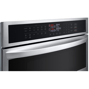 LG 30 in. 6.4 cu. ft. Smart Electric Microwave/Wall Oven Combo with Standard Convection - PrintProof Stainless Steel, , hires