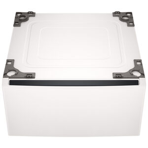 LG Laundry Pedestal Storage Drawer for 27 in. Front Load Washer & Dryers with Basket - Alpine White, , hires
