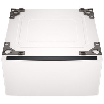 LG Laundry Pedestal Storage Drawer for 27 in. Front Load Washer & Dryers with Basket - Alpine White | WDP6A