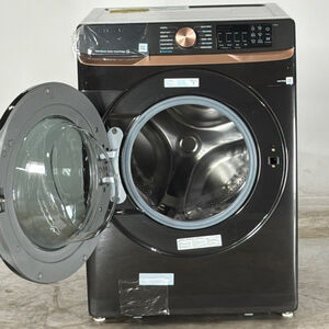 Samsung 27 in. 5.0 cu. ft. Smart Stackable Front Load Washer with Super Speed Wash, Sanitize & Steam Cycle - Brushed Black (Open Box Excellent Condition), , hires