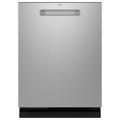 GE Profile 24 in. Top Control Smart Dishwasher with 42 dBa Sound Level, 3rd-Rack, Twin Turbo Dry Boost & Pocket - Fingerprint Resistant Stainless | PDP755SYVFS