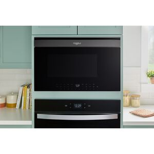 Whirlpool 30 in. 1.1 cu. ft. 1000W Smart Built-In Microwave with Convection & Sensor Cooking - Black Stainless, , hires