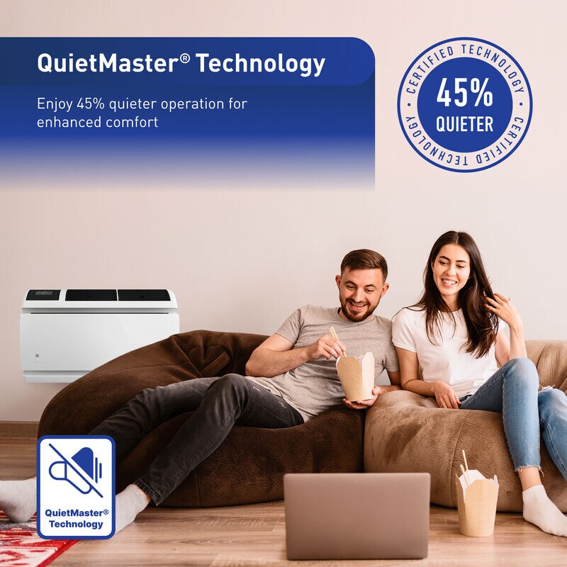 Friedrich WallMaster Series 12,000 BTU Heat/Cool Smart Through-the-Wall Air Conditioner with 3 Fan Speeds & Remote Control - White, , hires
