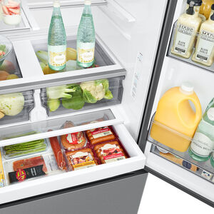 Samsung Bespoke 36 in. 30.5 cu. ft. Smart French Door Refrigerator with Ice & Water Dispenser - Fingerprint Resistant Stainless Steel, , hires