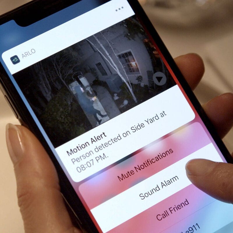 Arlo - Pro 4 Spotlight Camera - Indoor/Outdoor 2K Wire-Free Security Camera with Color Night Vision (3-pack), , hires